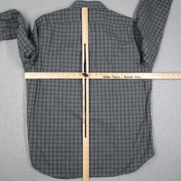 J.Crew Secret Wash Shirt Mens XL Classic Grey Plaid Button Down CO874 Oarsman - Picture 8 of 13